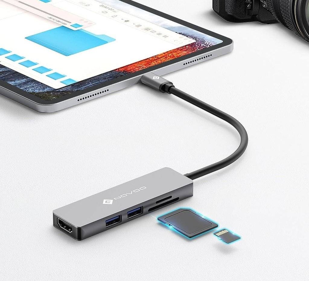 NOVOO USB C  Hub 5 в 1 HDMI 4k 2 порти USB