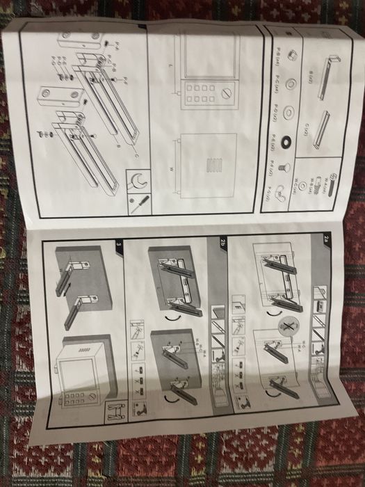 Кріплення, кронштейн для мікрохвильової печі.