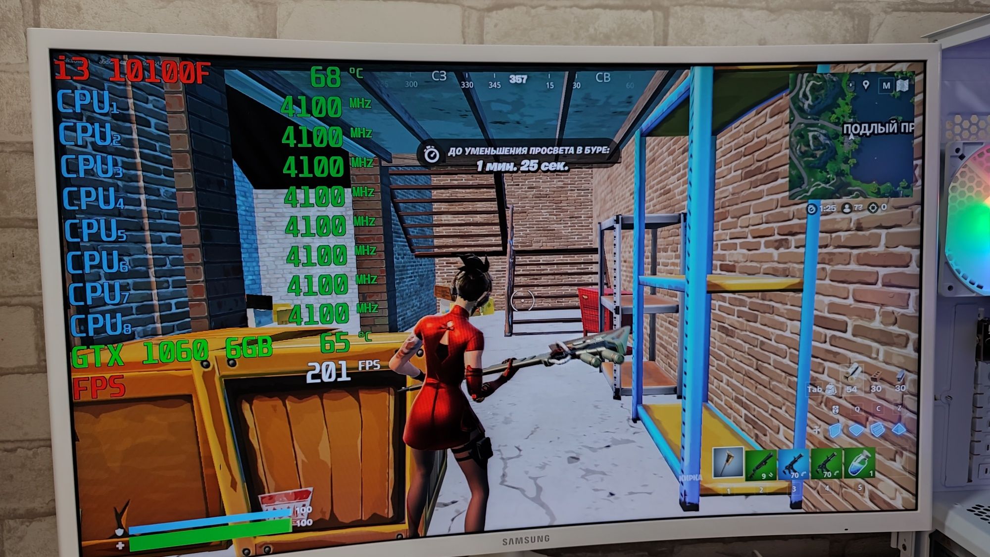 Игровой ПК i3 10100f GTX 1060 6Gb CS 2 GTA5 WOT fortnite DoTa2 PUBG
