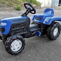Дитячий трактор педальний синього кольору