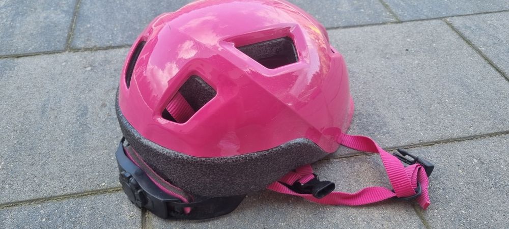 Kask rowerowy różowy