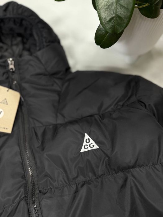 Куртка Nike Acg чорна Теплий пуховик чоловічий Найк асдж