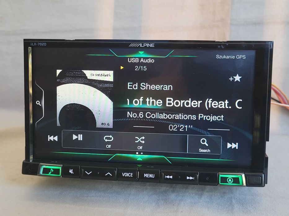 Alpine ILX-702D Bluetooth, korekcja czasu, 3xRCA Android Auto CarPlay