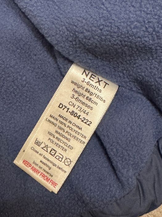 Нова дитяча зимова куртка Next Baby 3-6м 68см