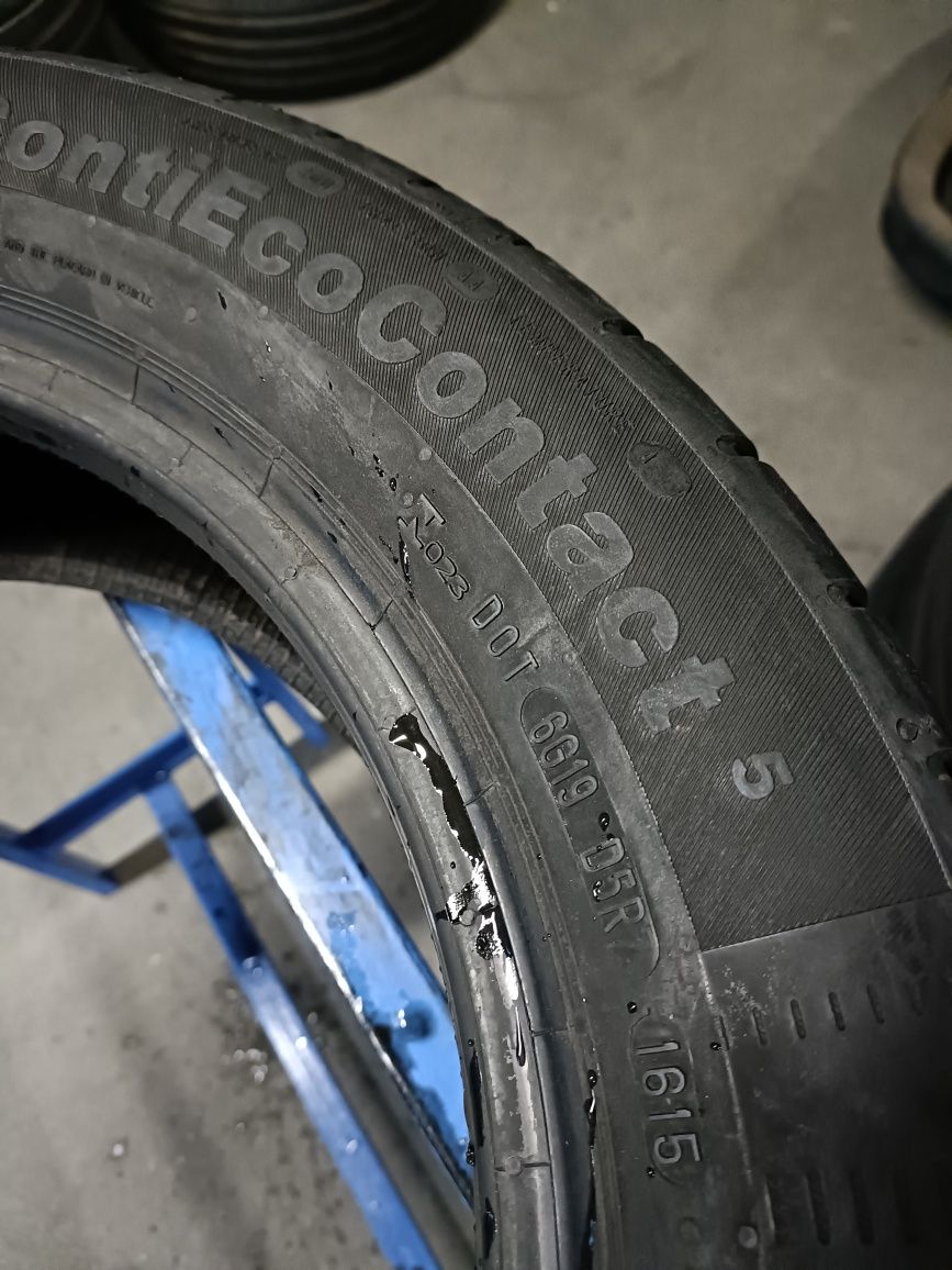 B027- 1 sztuka 195/55r16 Continental ContiEcoContact 5 jak nowa