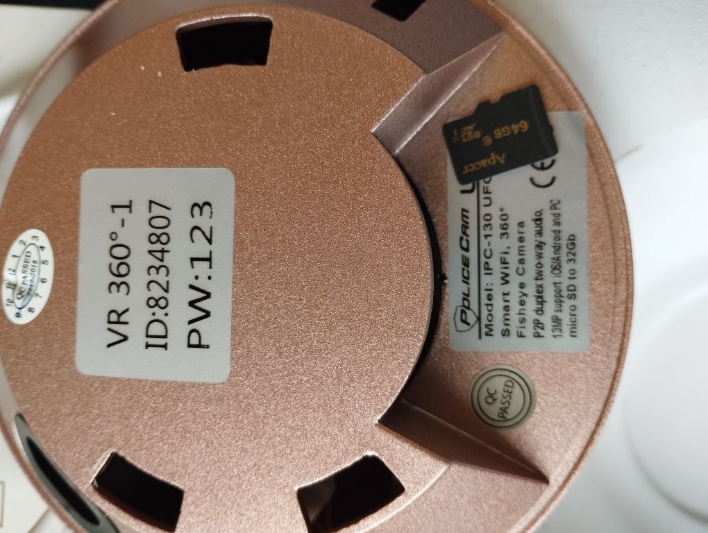 IP Wi-Fi камера PoliceCam IPC-130 UFO 1.3 Мп (1.3 мм)