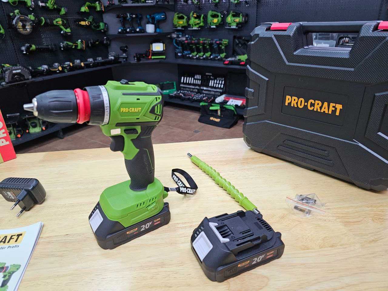 Шуруповерт 50Нм Бесщет. ProCraft Съёмный патрон 2 Акб Гарантия 36мес