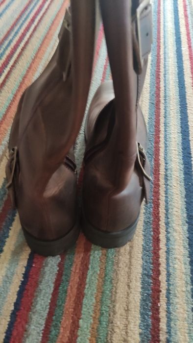 Skórzane buty CAT 42/43 motocyklowe