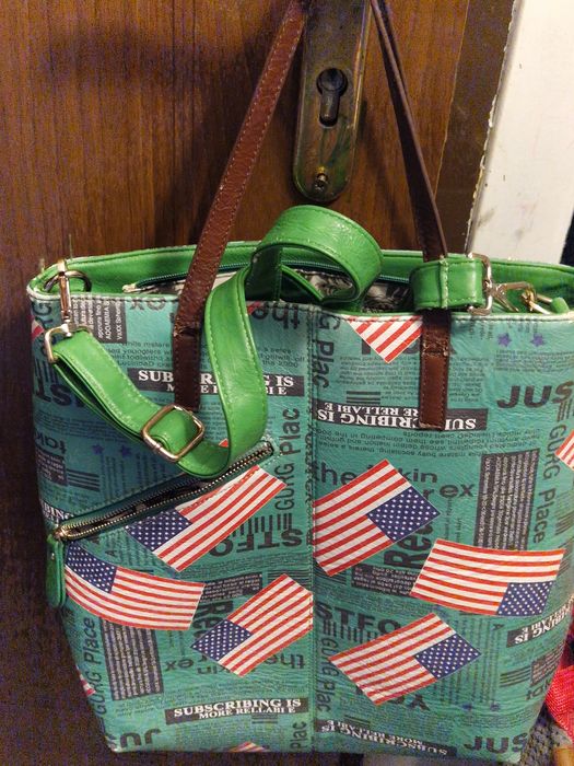 Torebka z flagą  typu szoperka za darmo