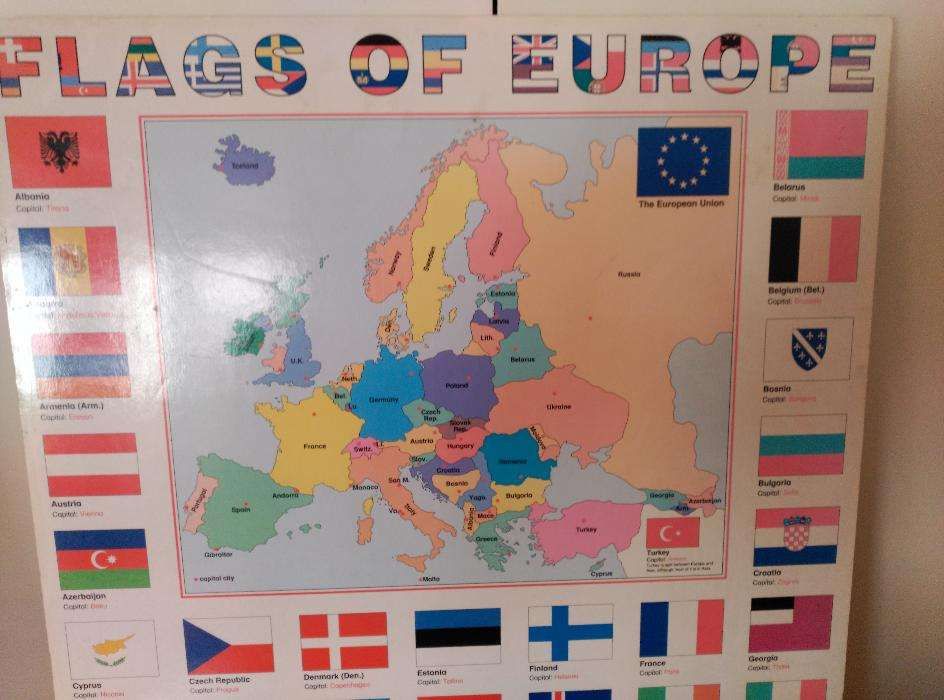 Quadro / Poster Bandeiras da Europa