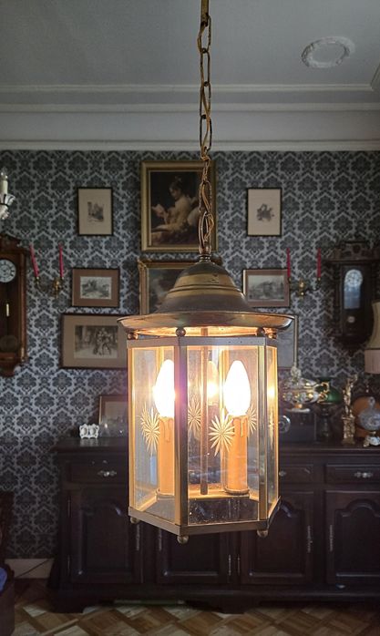 Lampa wisząca żyrandol latarenka Kalisz
