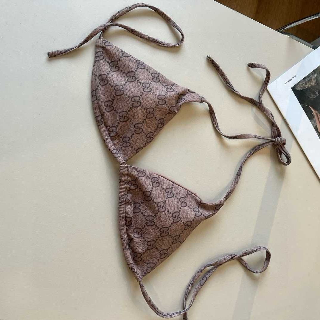 Brązowy strój kąpielowy GUCCI bikini