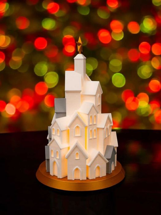 Magia Świąt Lampa Zimowe Miasteczko Świąteczna ozdoba w Formie Choinki