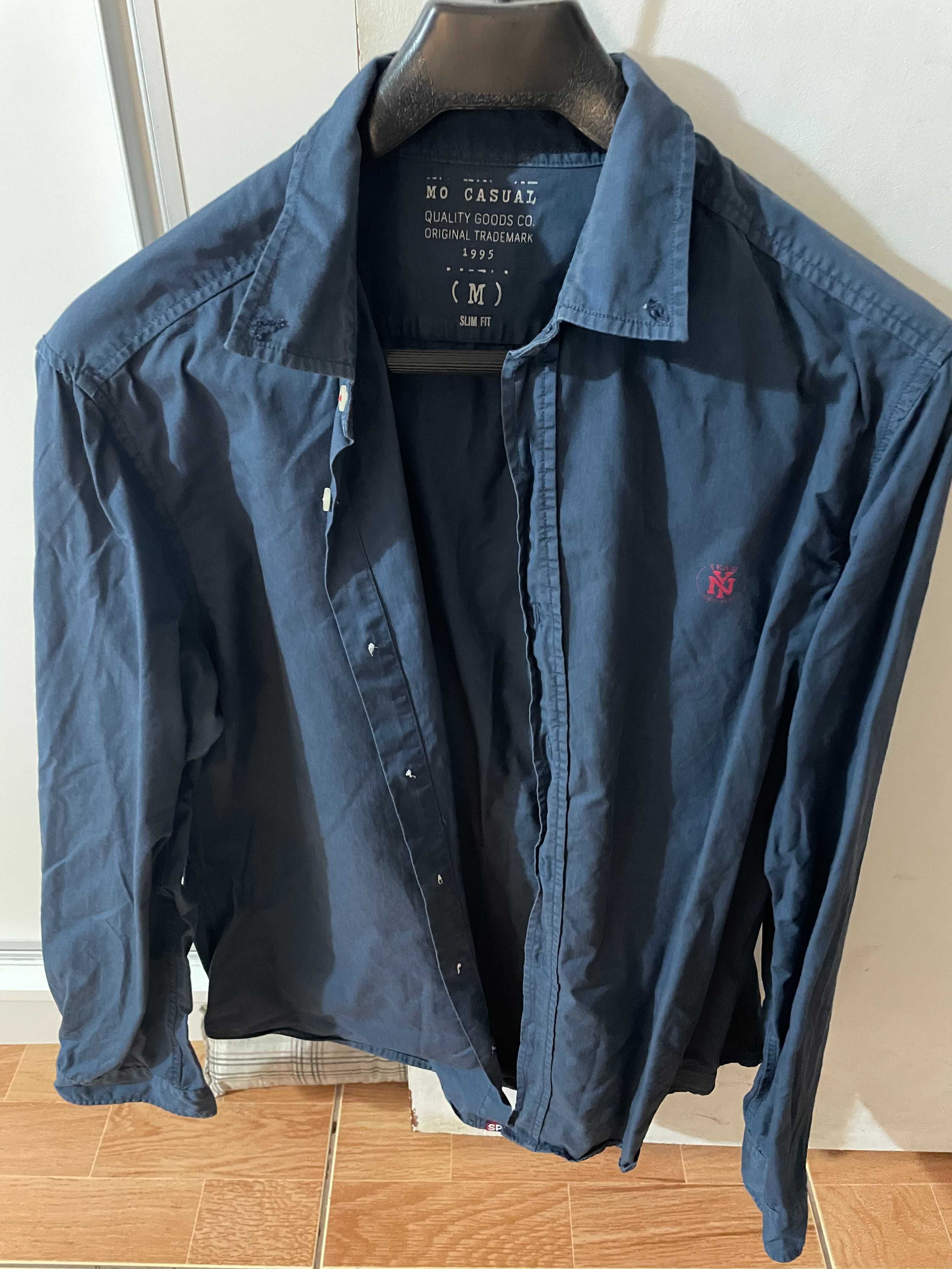 Camisa Casual Azul