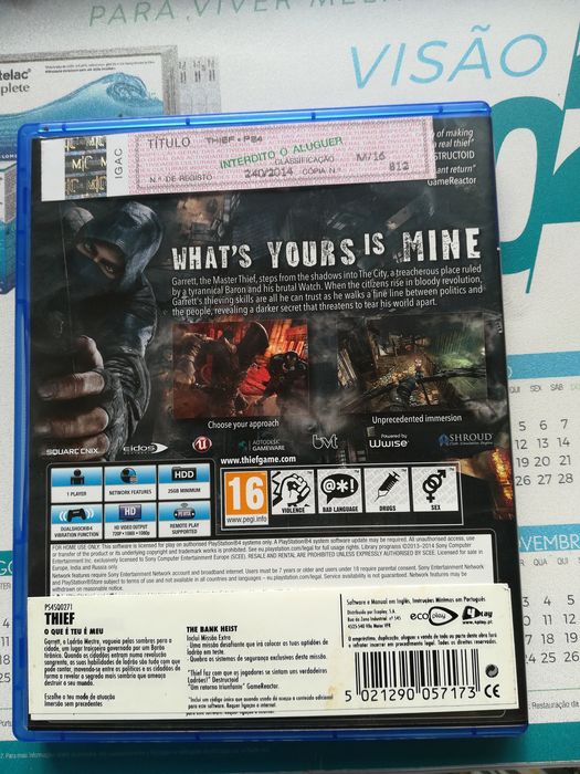 Jogo da PS4 Thief