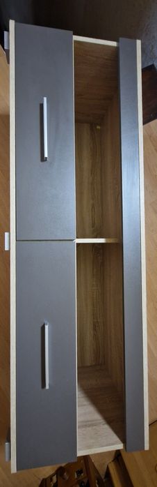 Szafka RTV / pod telewizor 135x45x45 – drewno + grafit