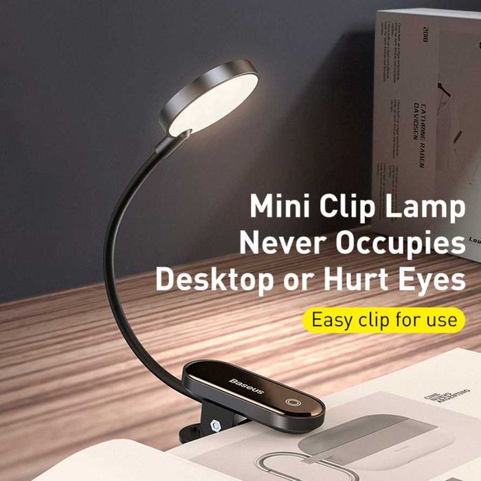Светодиодная LED лампа для чтения книг на аккумуляторе BASEUS