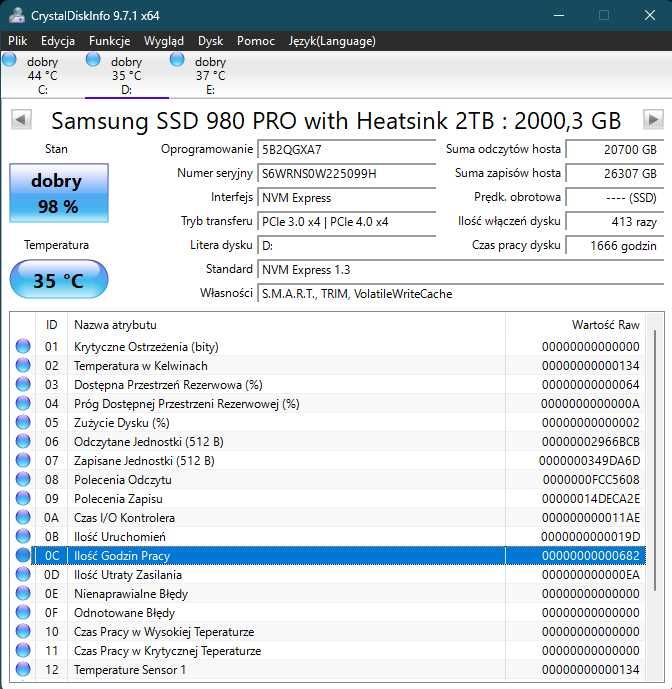 Dysk 980 PRO with Heatsink 2 TB SSD NVMe™ M.2