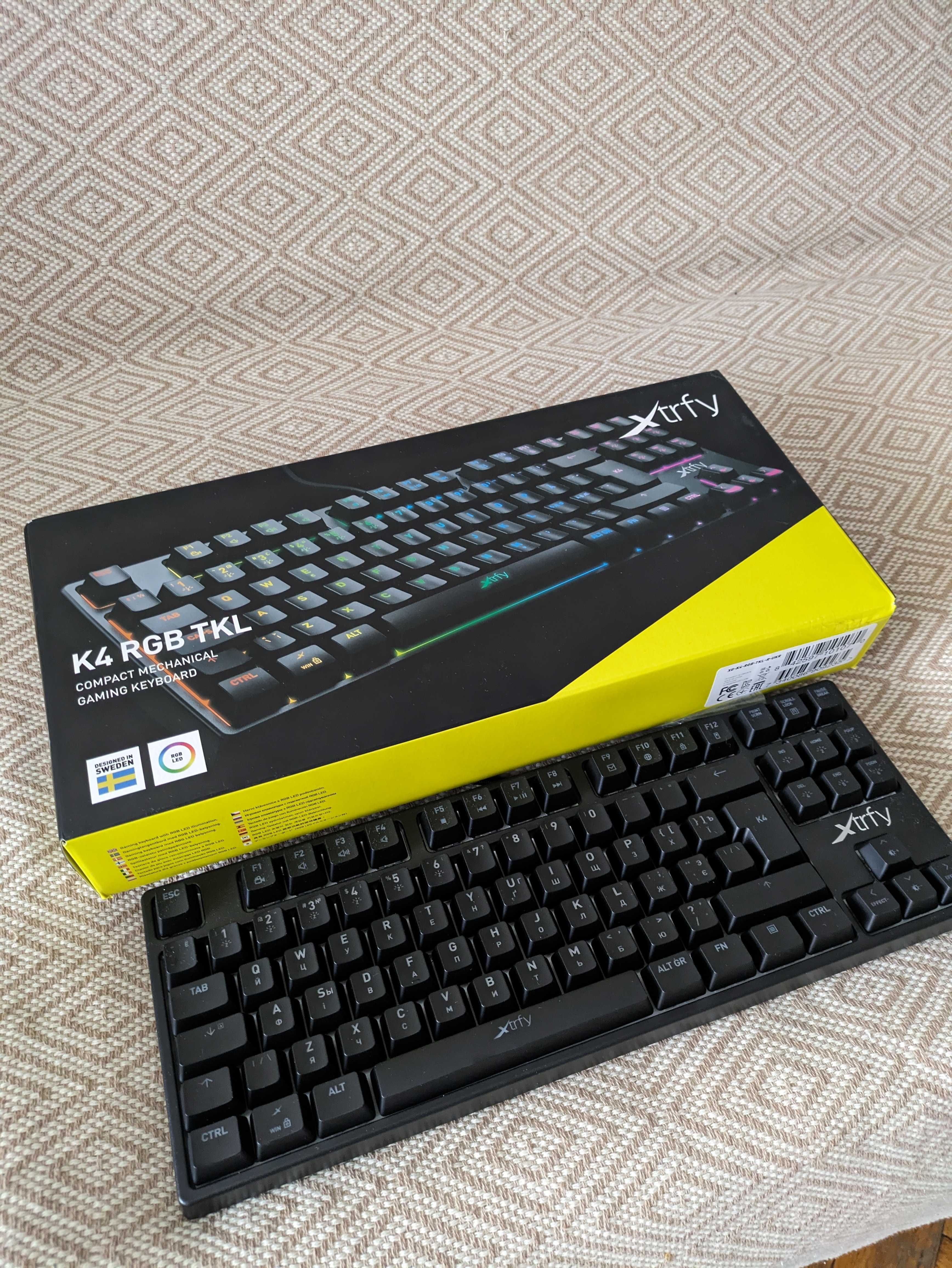 Клавиатура механическая Xtrfy K4 TKL RGB