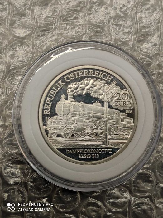 Срібна монета 20 євро Австрія