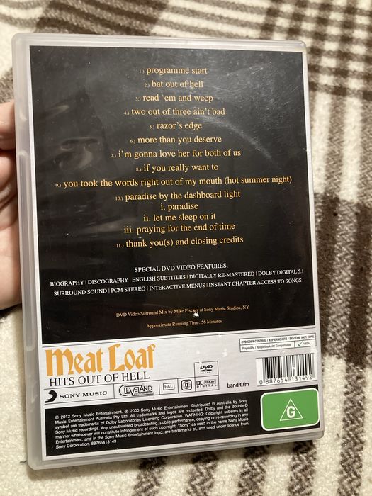 DVD Meat Loaf Hits Out From Hell