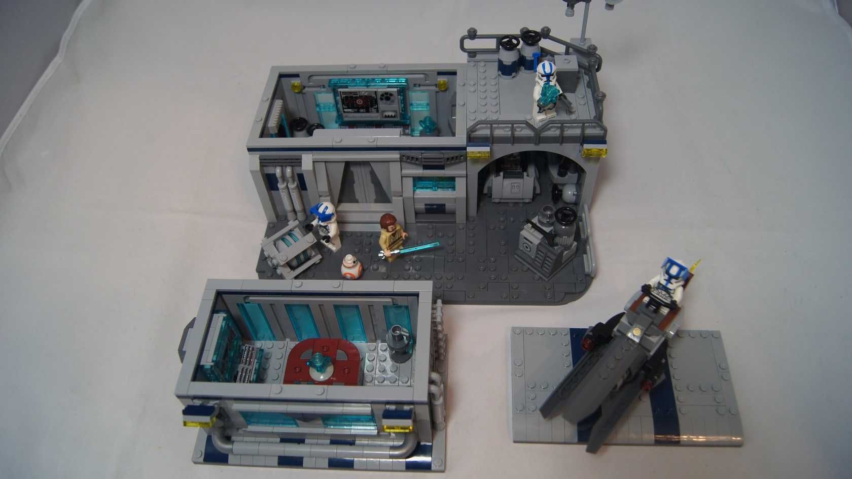 Lego Star Wars MOC baza hangar klonów 501 legionu figurki clone