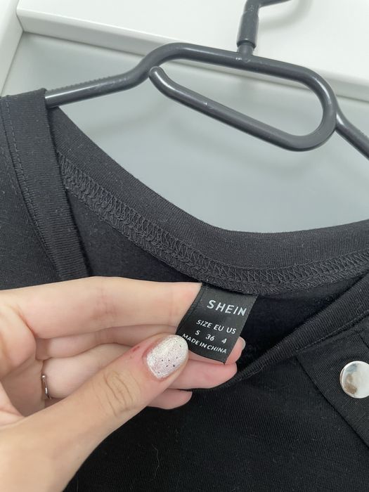 Czarna dopasowana sukienka Shein rozmiar S