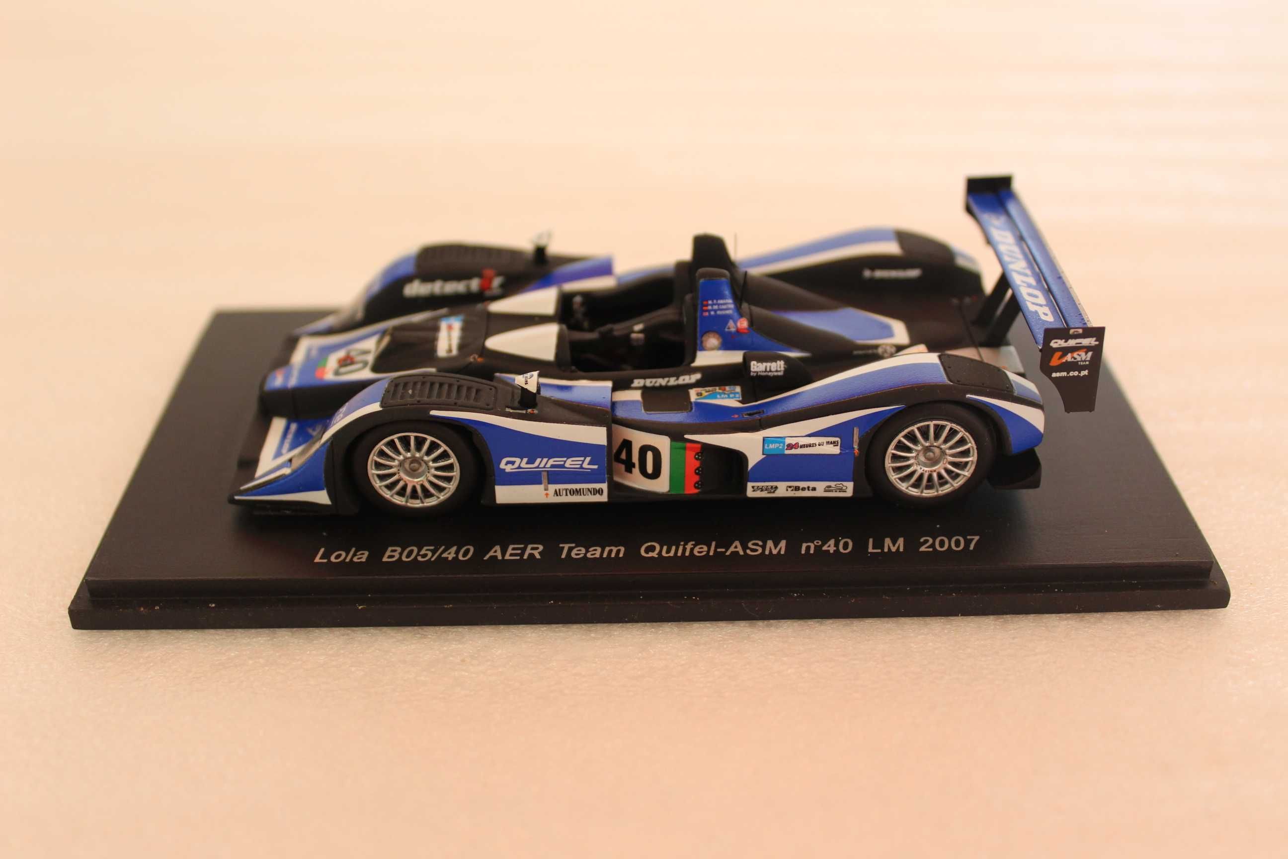 Miniatura 1/43 Lola B05/40 AER 24H Le Mans 2007 M.Pais do Amaral