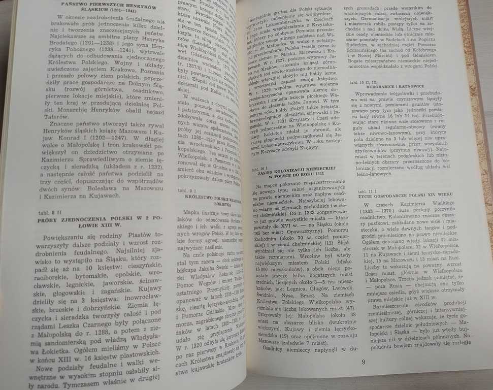 Atlas historyczny Polski Wydawnictwo im. Eugeniusza Romera 1989 rok