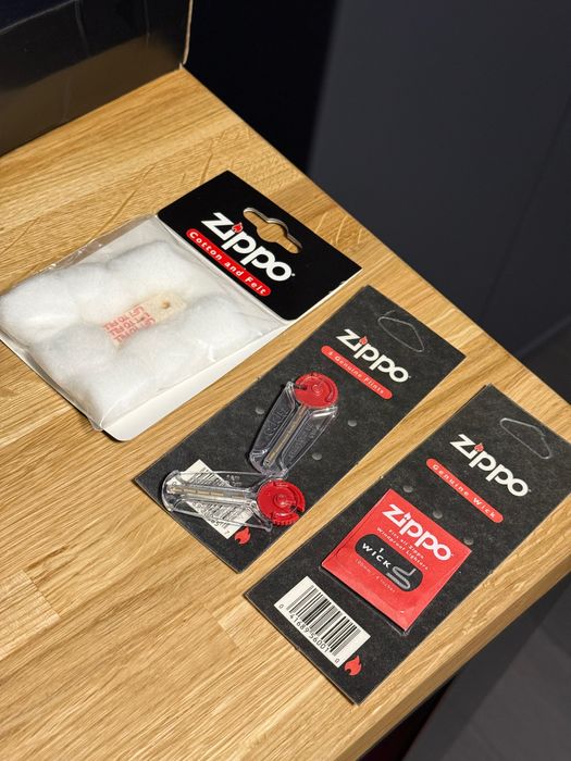 Zestaw eksploatacyjny naprawczy Zippo kamienie, knot, wata