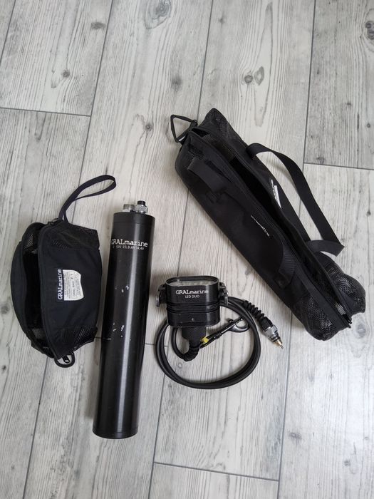 latarka GRALMARINE LED DUO pół WIDEO z akumulatorem 23Ah