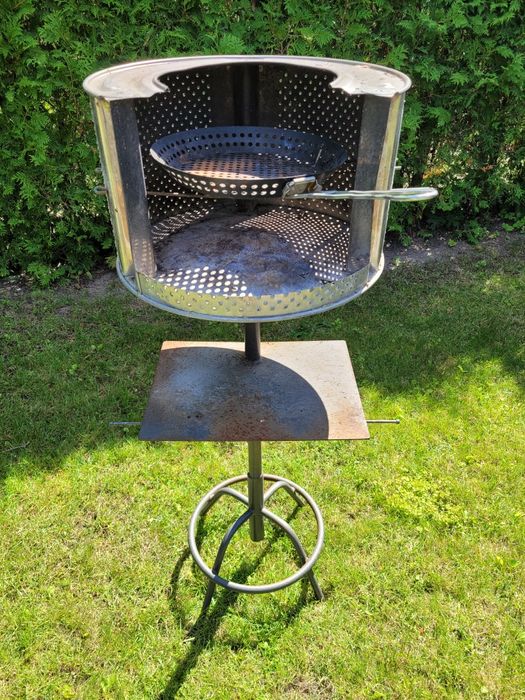Grill ogrodowy z bębna od pralki