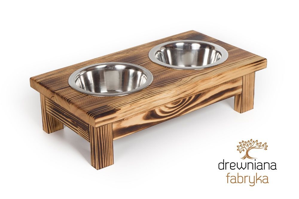 Bufet stojak dwie miski Pies/Kot S