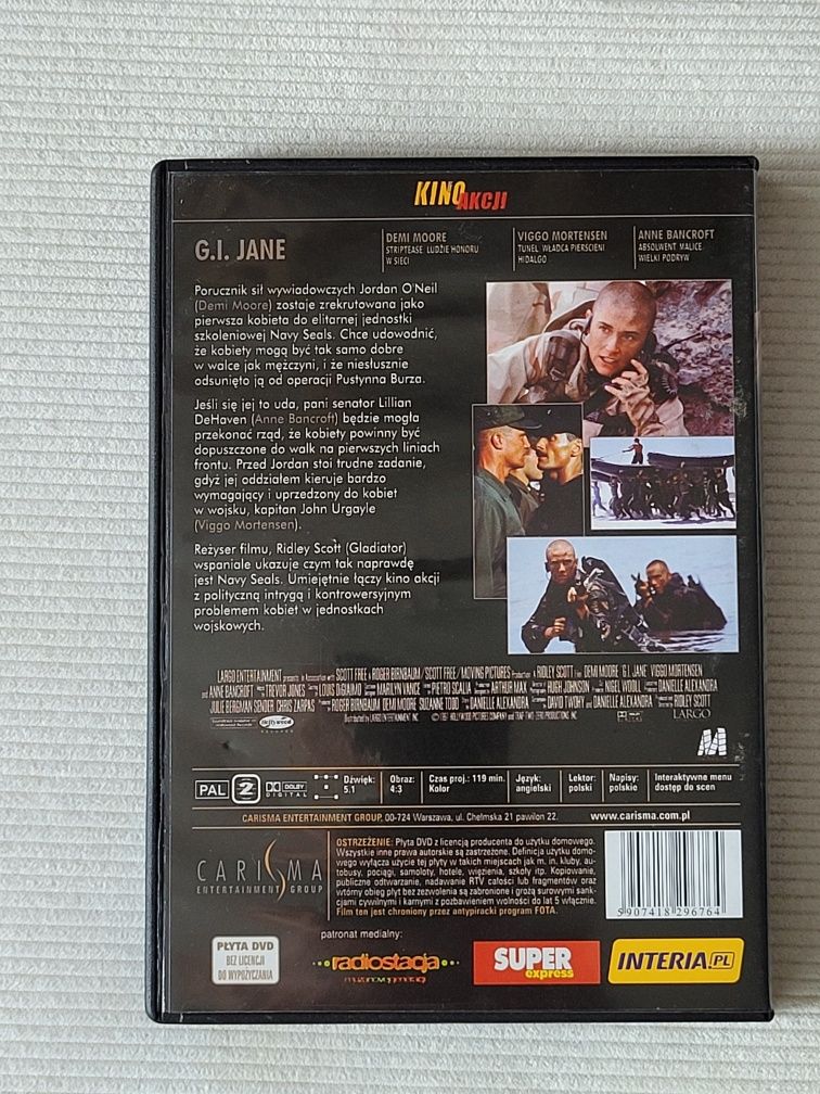 G. I. Jane film DVD Ridleya Scotta z Demi Moore