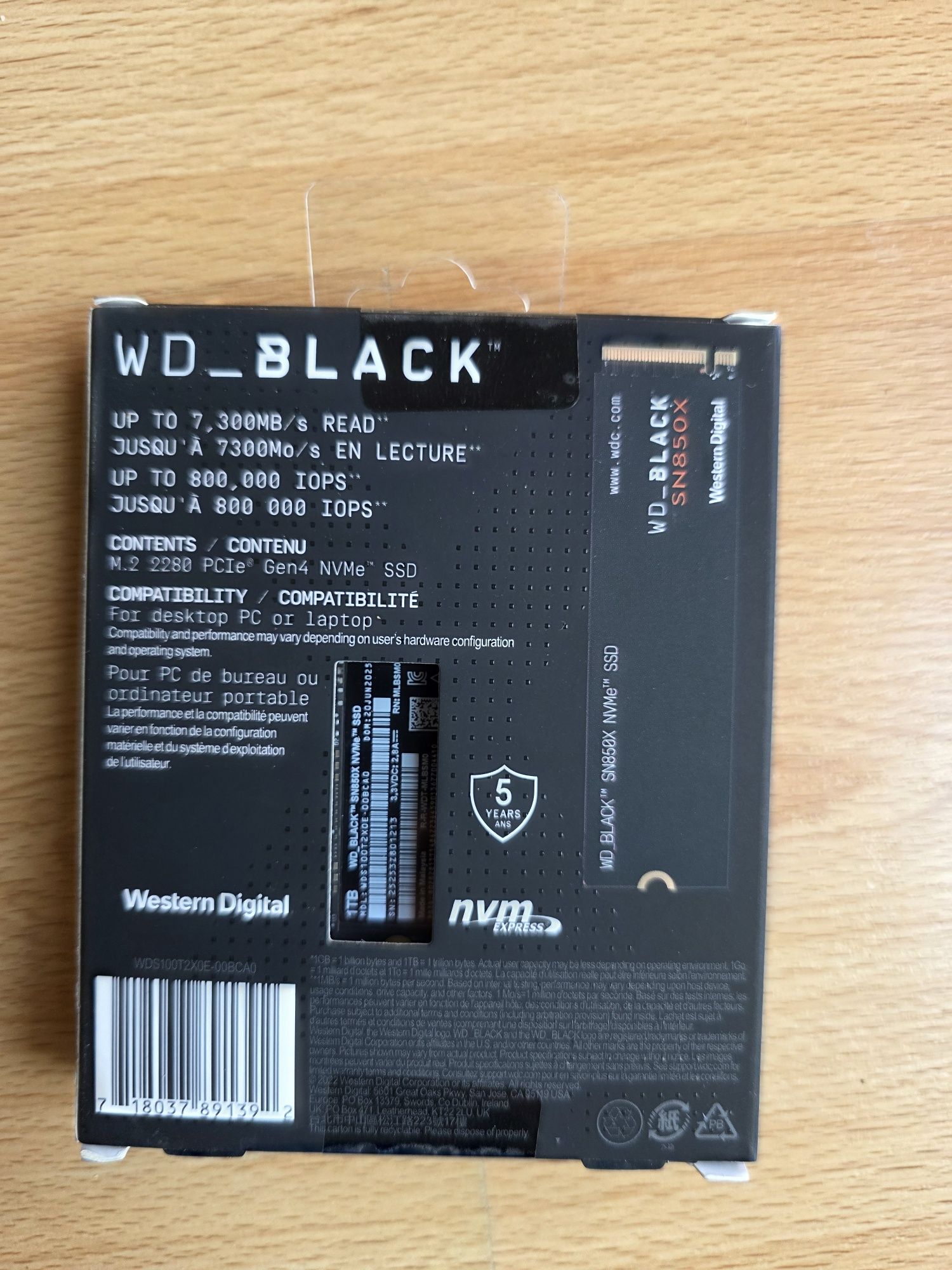 Disco ssd m2 Sn850x 1 tb