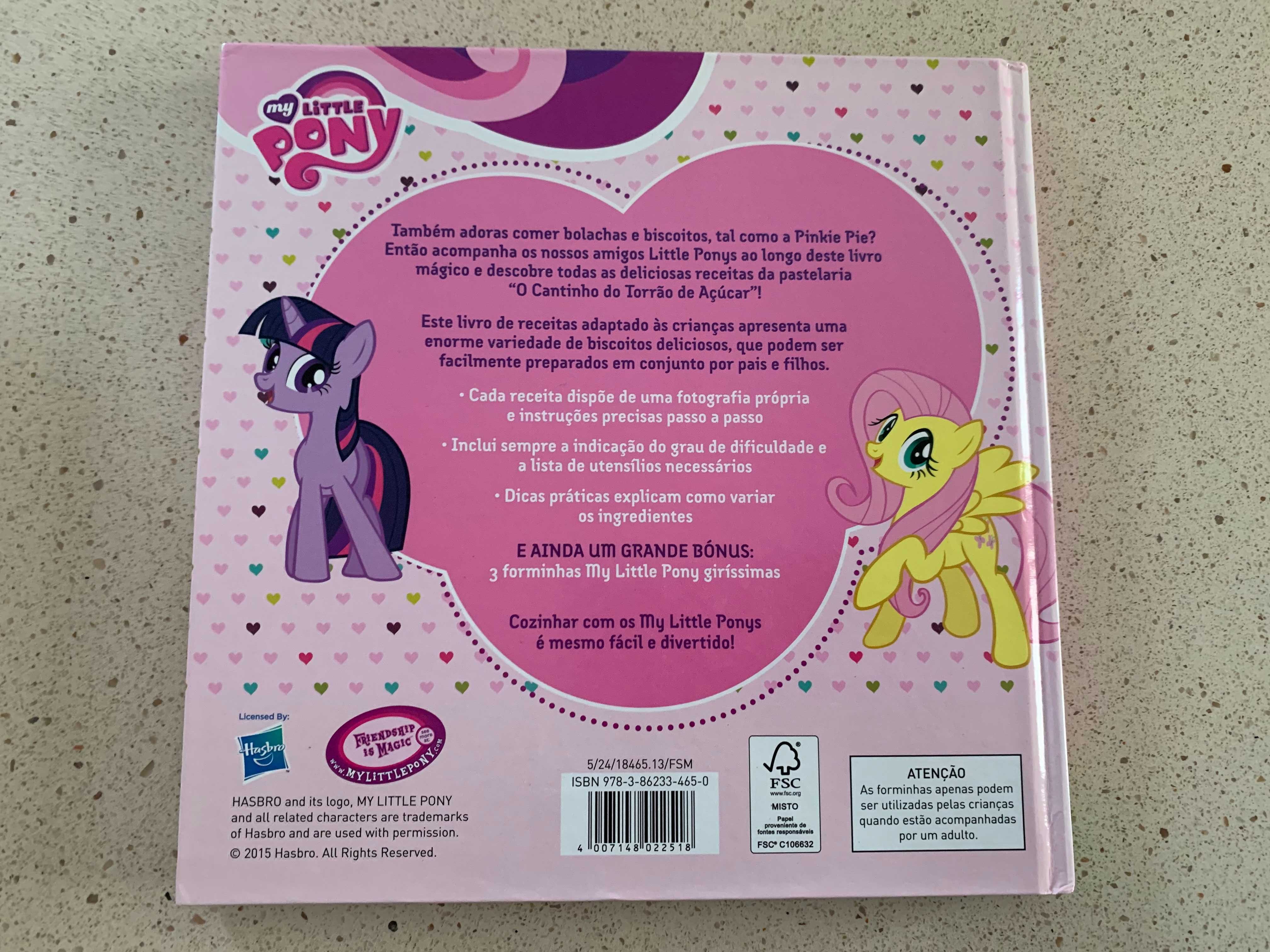 Livro como NOVO - "My Little Pony - As Minhas Receitas de Biscoitos"