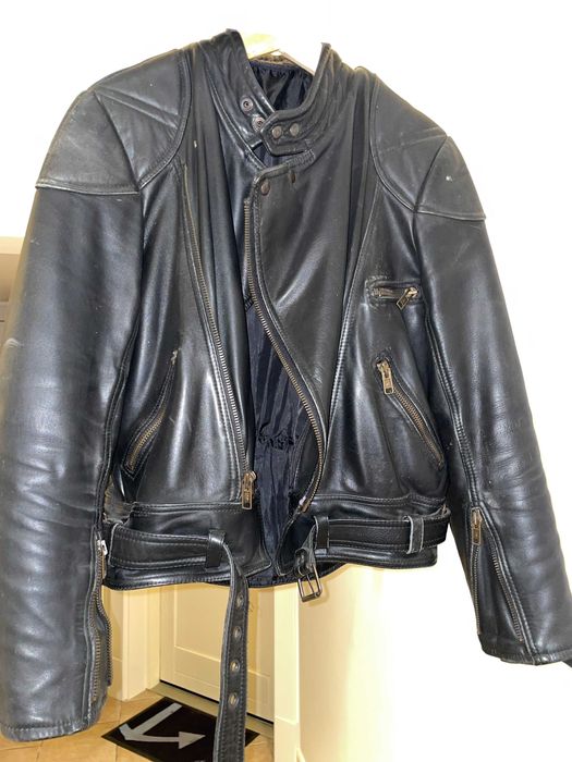 Kurtka motocyklowa skórzana męska Classic