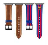 Pasek FC Barcelona Apple Watch Band Real Leather 44/45"