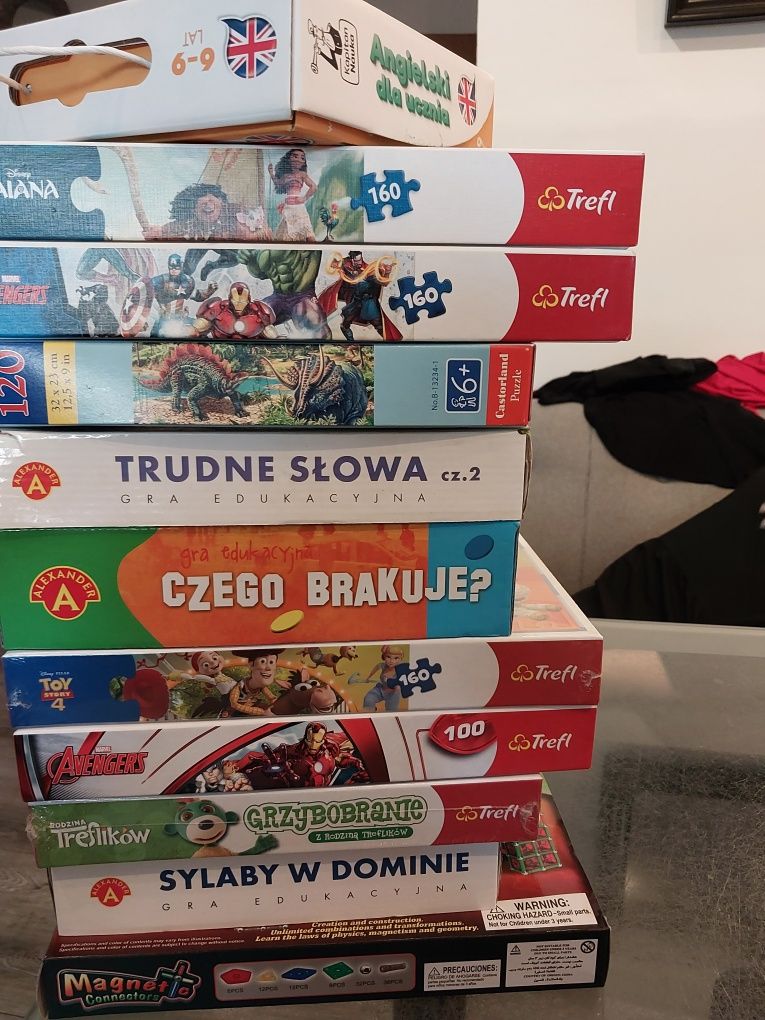 Zestaw gry i puzzle