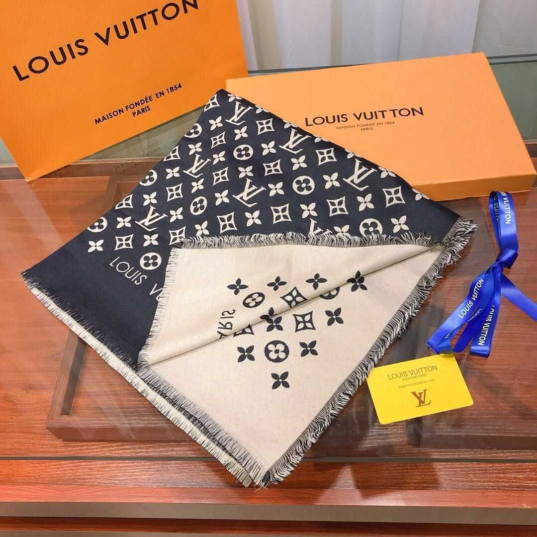 Louis Vuitton, Szal Szalik apaszka damski, Francja nowa 45-33