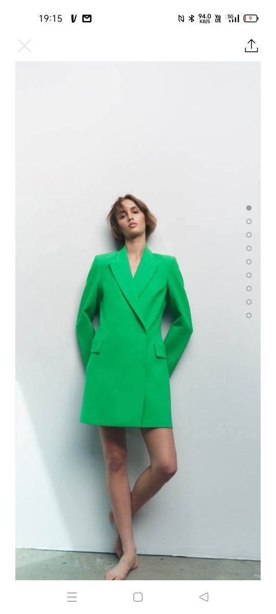 Zielona sukienka Zara