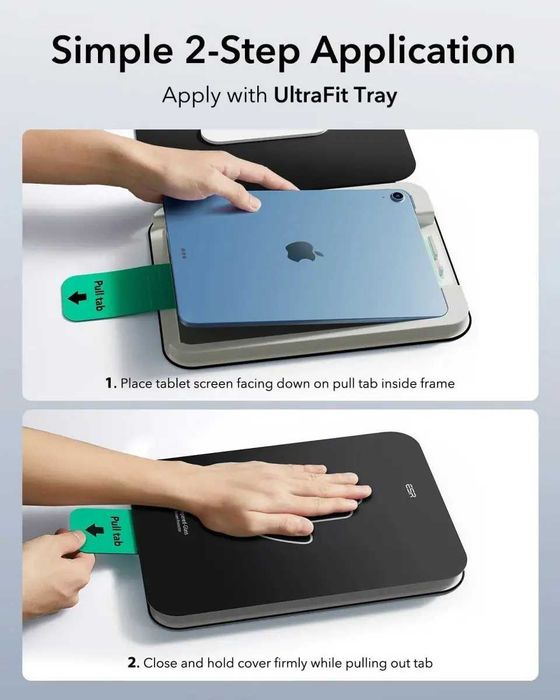 Защитное стекло ESR UltraFit 2-pack для iPad 10/11 (2022/2025) Clear