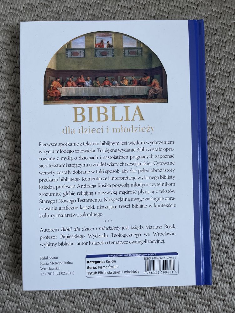 Biblia dla dzieci i młodzieży ks Mariusz Rosik