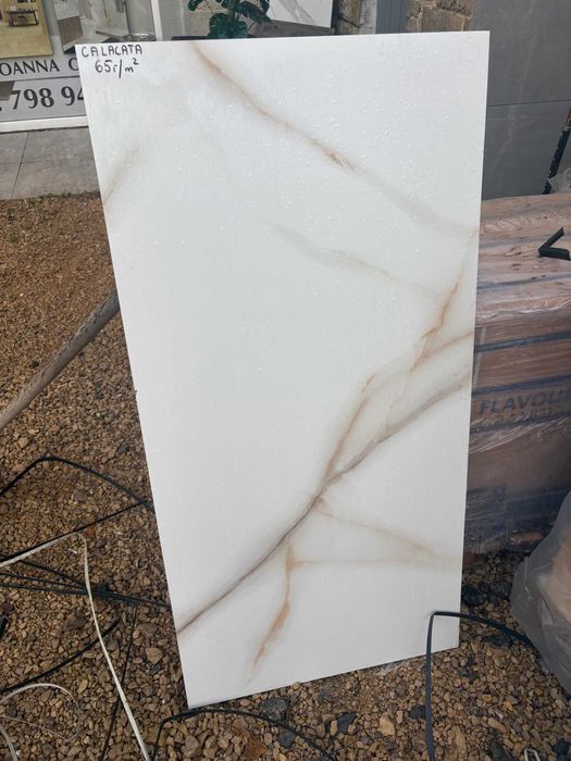 Płytki CALACATTA GOLD Ceramiczne Gres 60x120 Podłoga Ściana