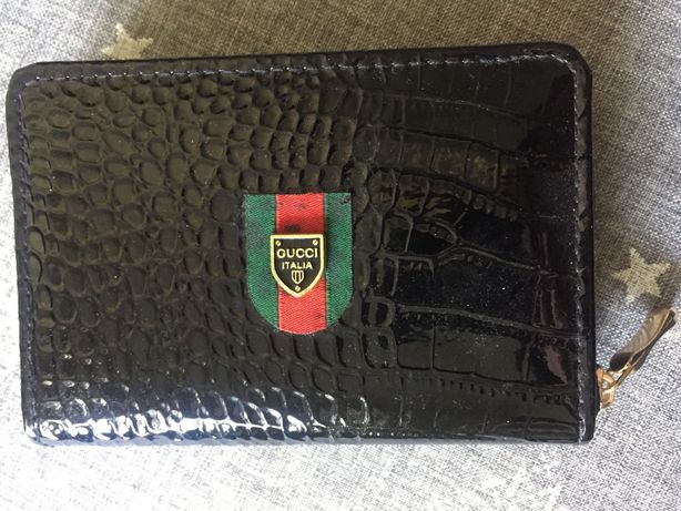 Nowy Mały portfel firmy Gucci czarny