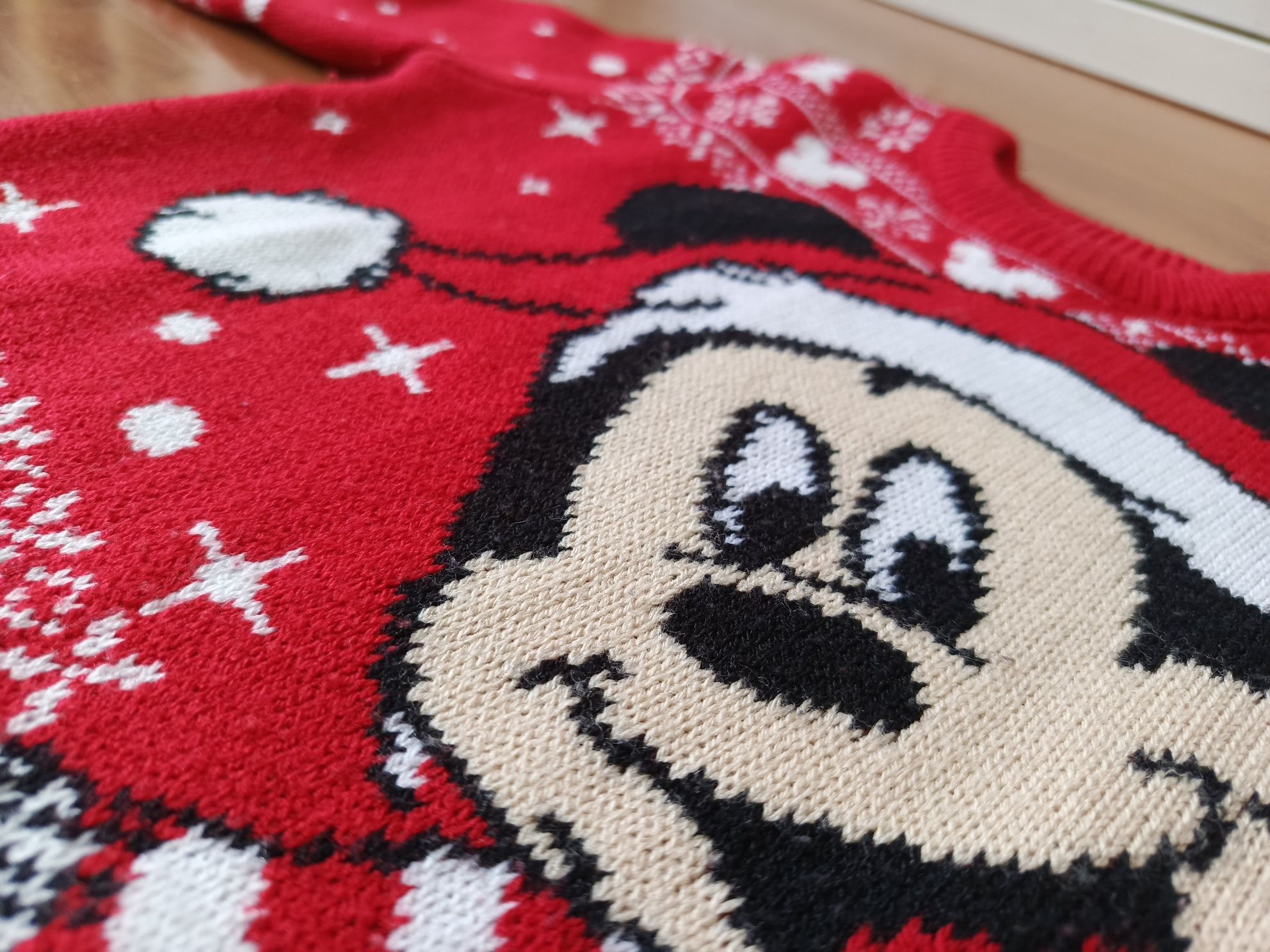 Bluza z kapturem chłopięca sweter Mickey Mouse PRIMARK rozm 98 +gratis