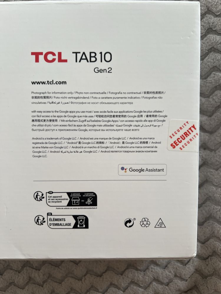 Tablet TCL TAB 10 Gen 2 10.4" 2K 4/64GB Wi-Fi Szary