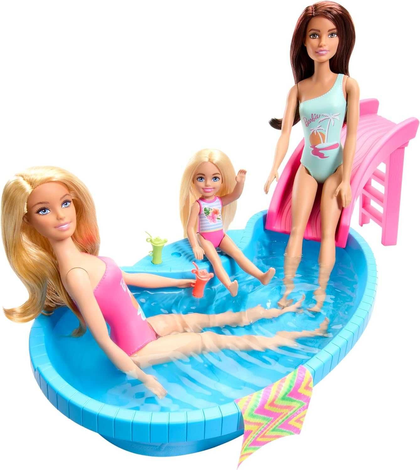 Кукла Барби и бассейн Barbie Doll and Pool Playset HRJ74
