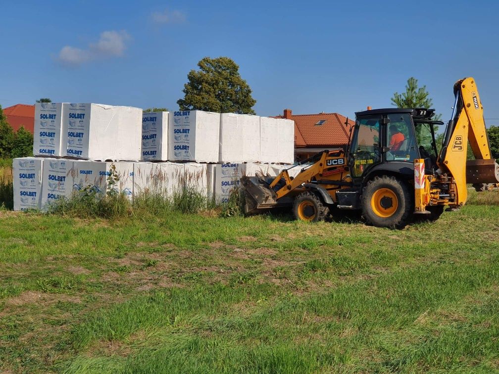 Roboty Ziemne(Koparkoładowarka,Koparka kołowa obrotowa Transport )
