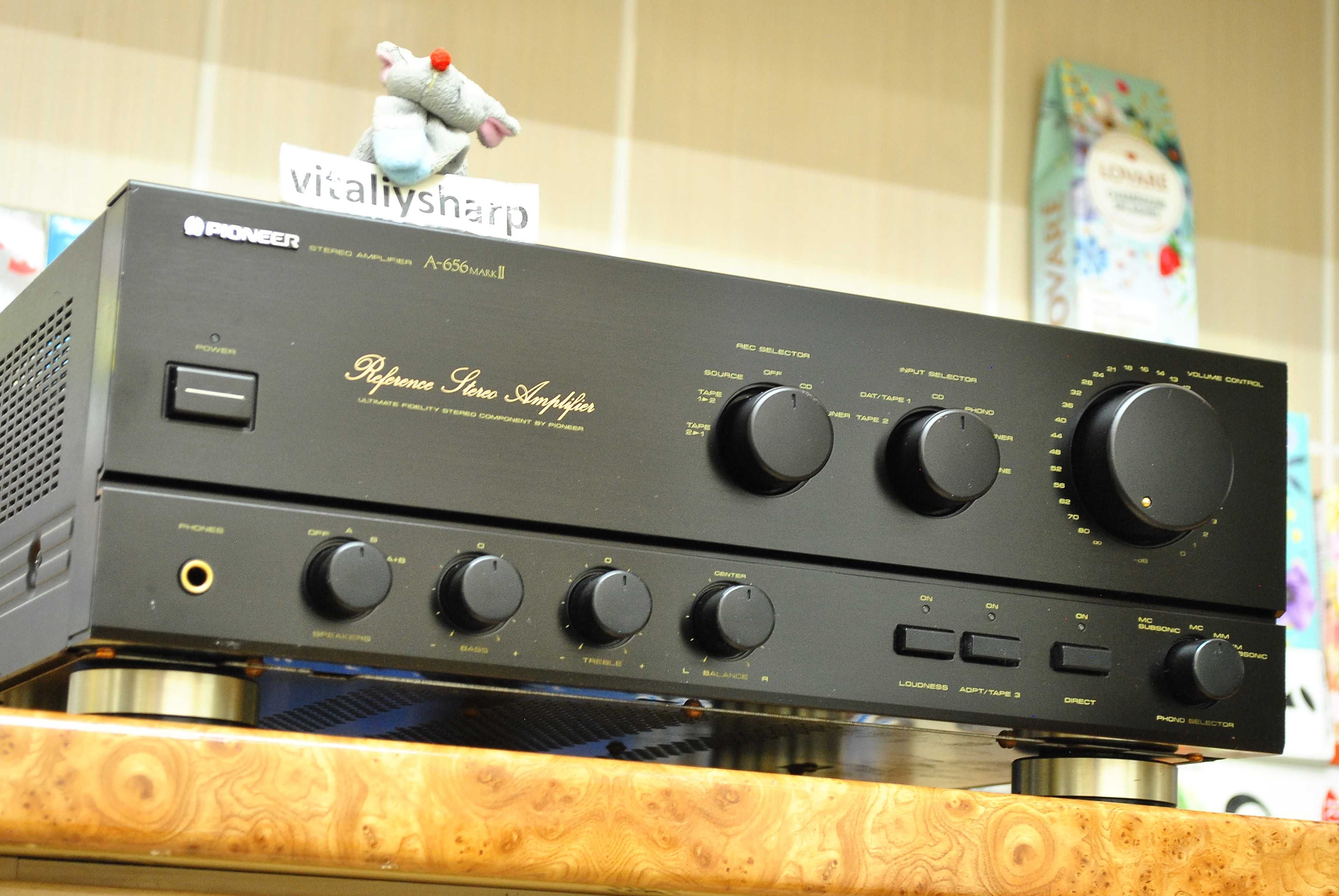 PIONEER A-656 MARK II (13s) - Reference Stereo Amplifier! 15кг 80вт